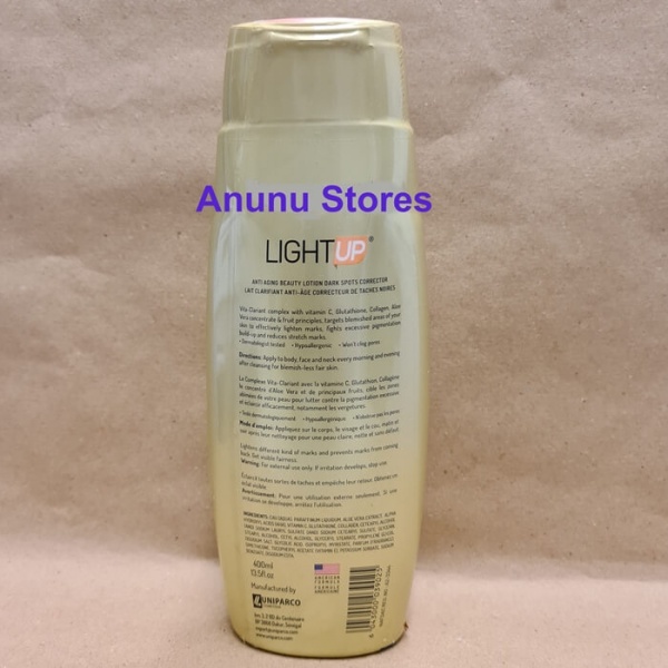 Light Up Glutathione & Collagen Anti Aging Beauty Lotion - 400ml